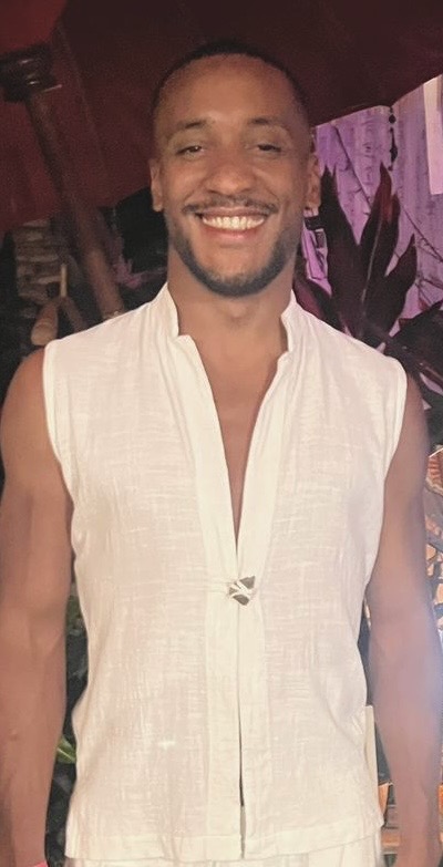 Hugo wearing a SOICHU vest at the Bali Spirit Festival